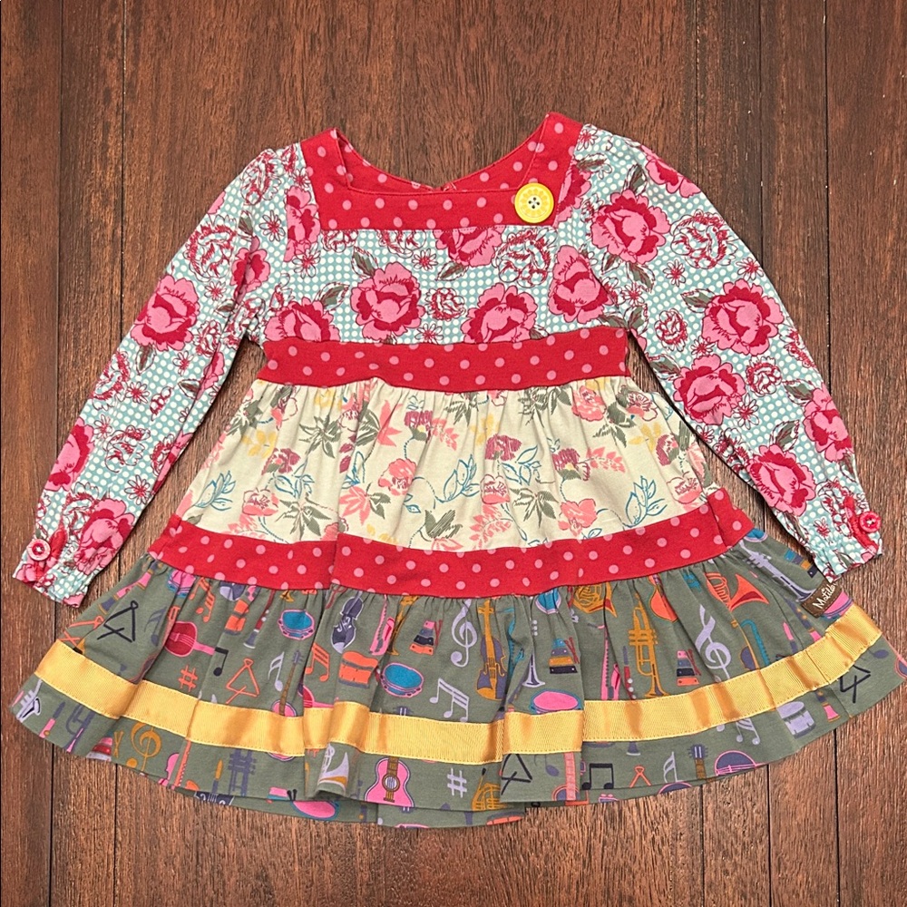 Matilda Jane “All The Right Notes” Dress Girls Size 2